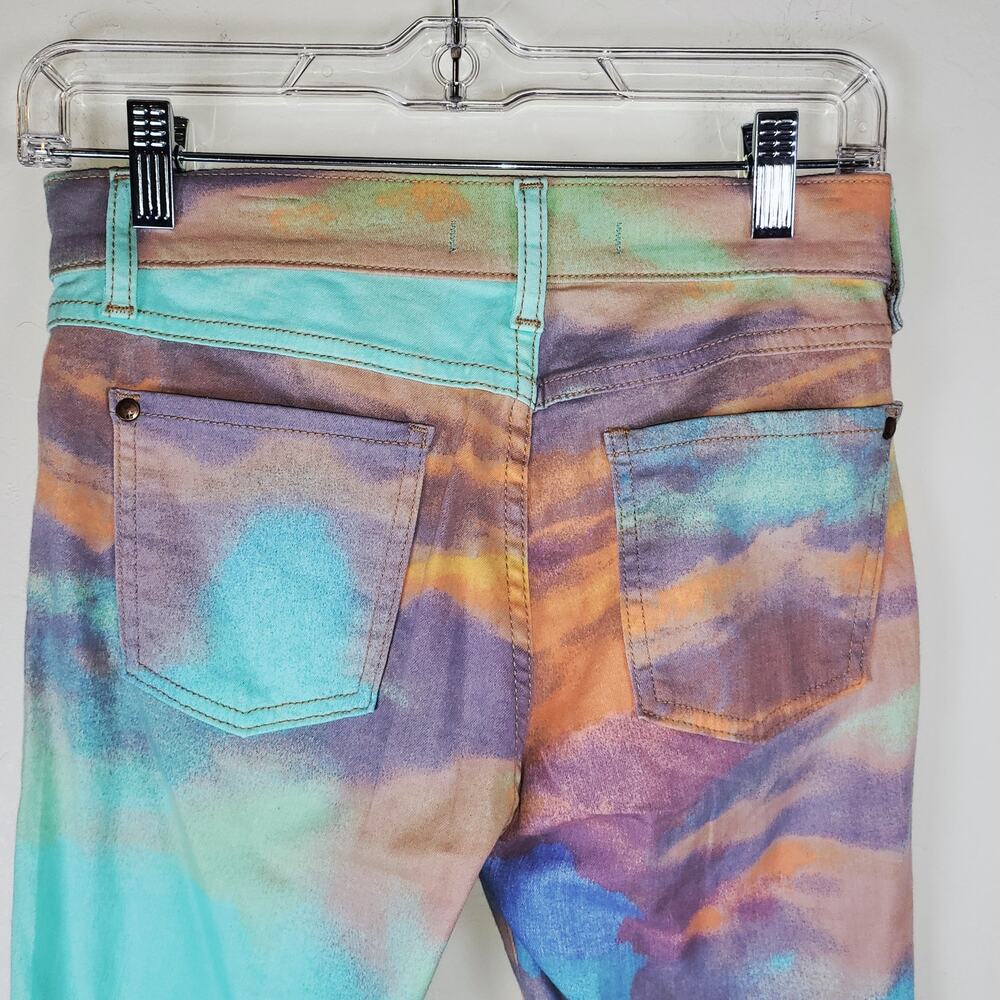 NWT Pistola Dawn Multicolored Denim Cropped Ankle Stretch Skinny Jeans Size 27 - Picture 5 of 12
